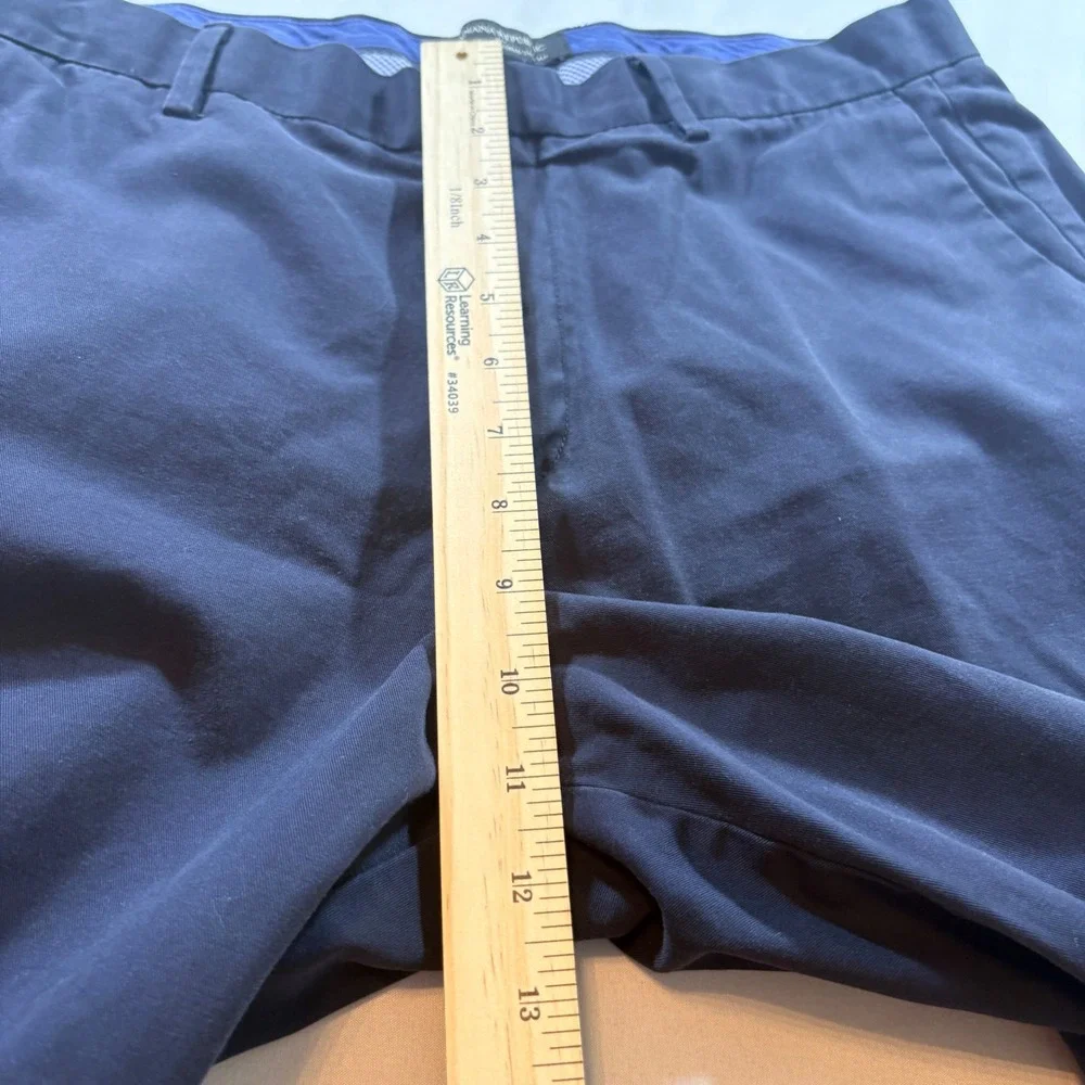 Banana Republic Chinos Mens 34x32 Navy Blue Tailored Slim Fit Non-Iron‎ Cotton
